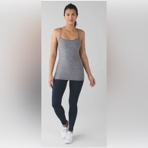 Lululemon Power Y Tank, Heather Grey Slate , Women’s Size 6, Used Like New